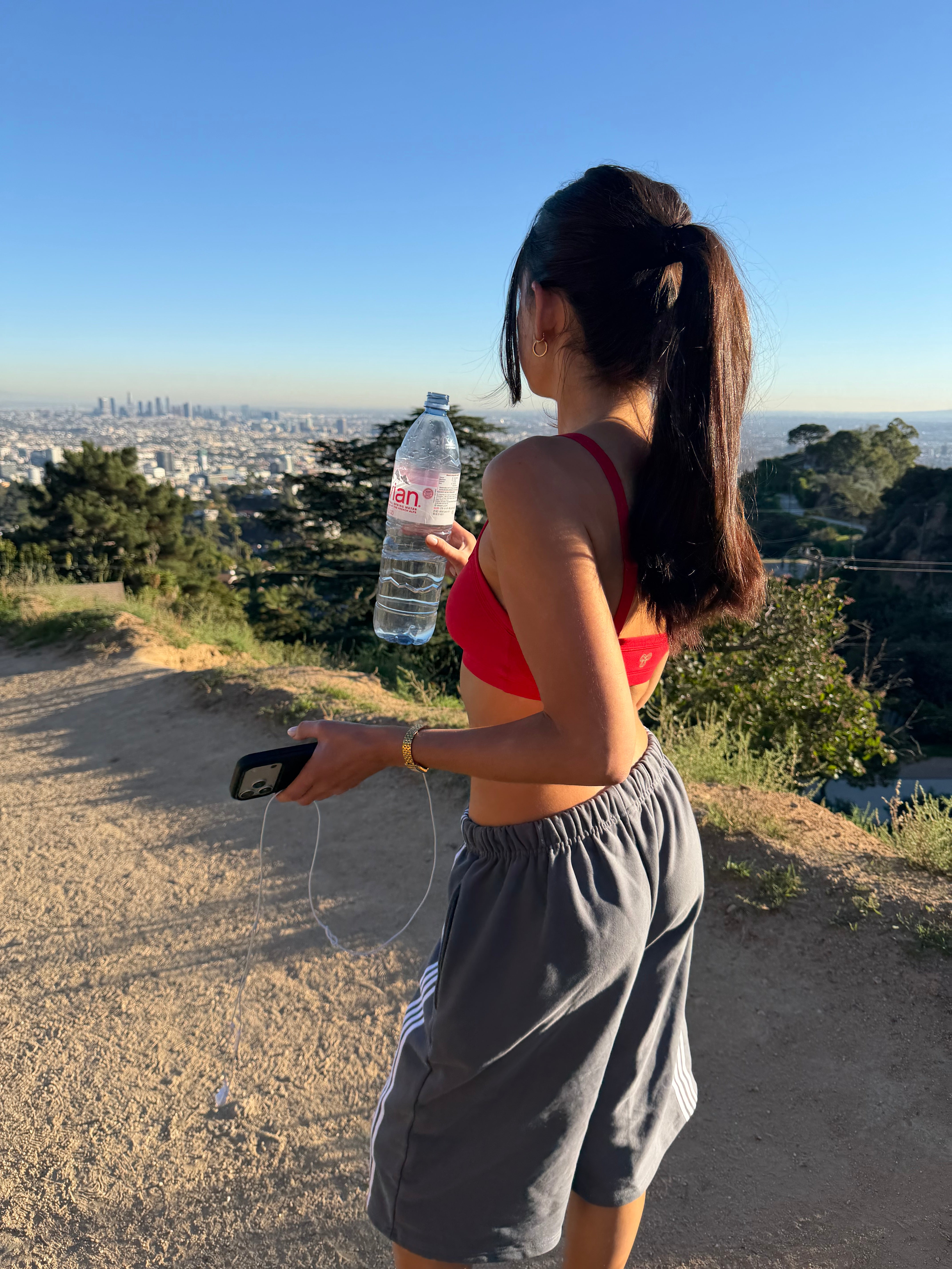 Asymmetric Stripe Shorts