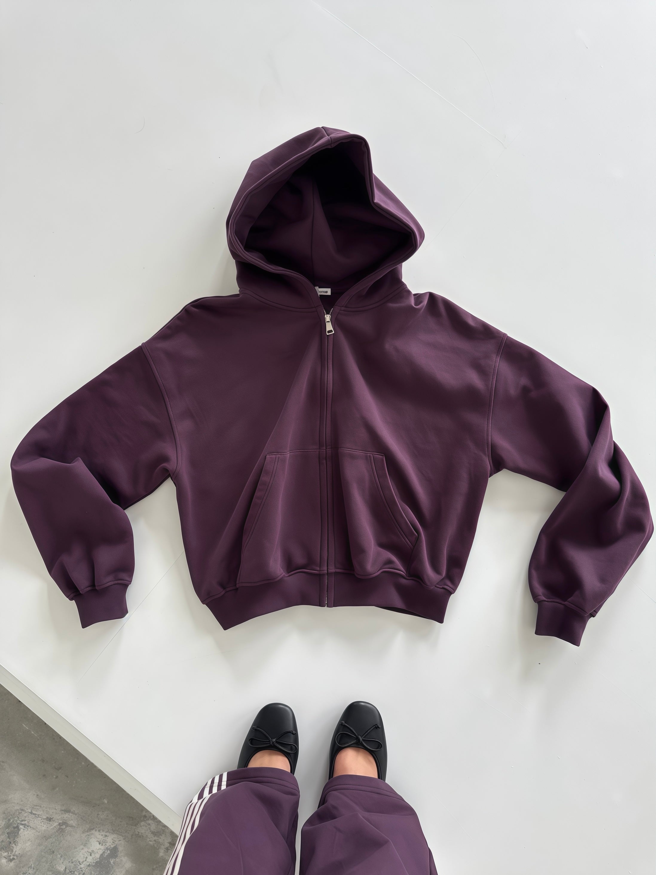 Everyday Zip Hoodie - Plum