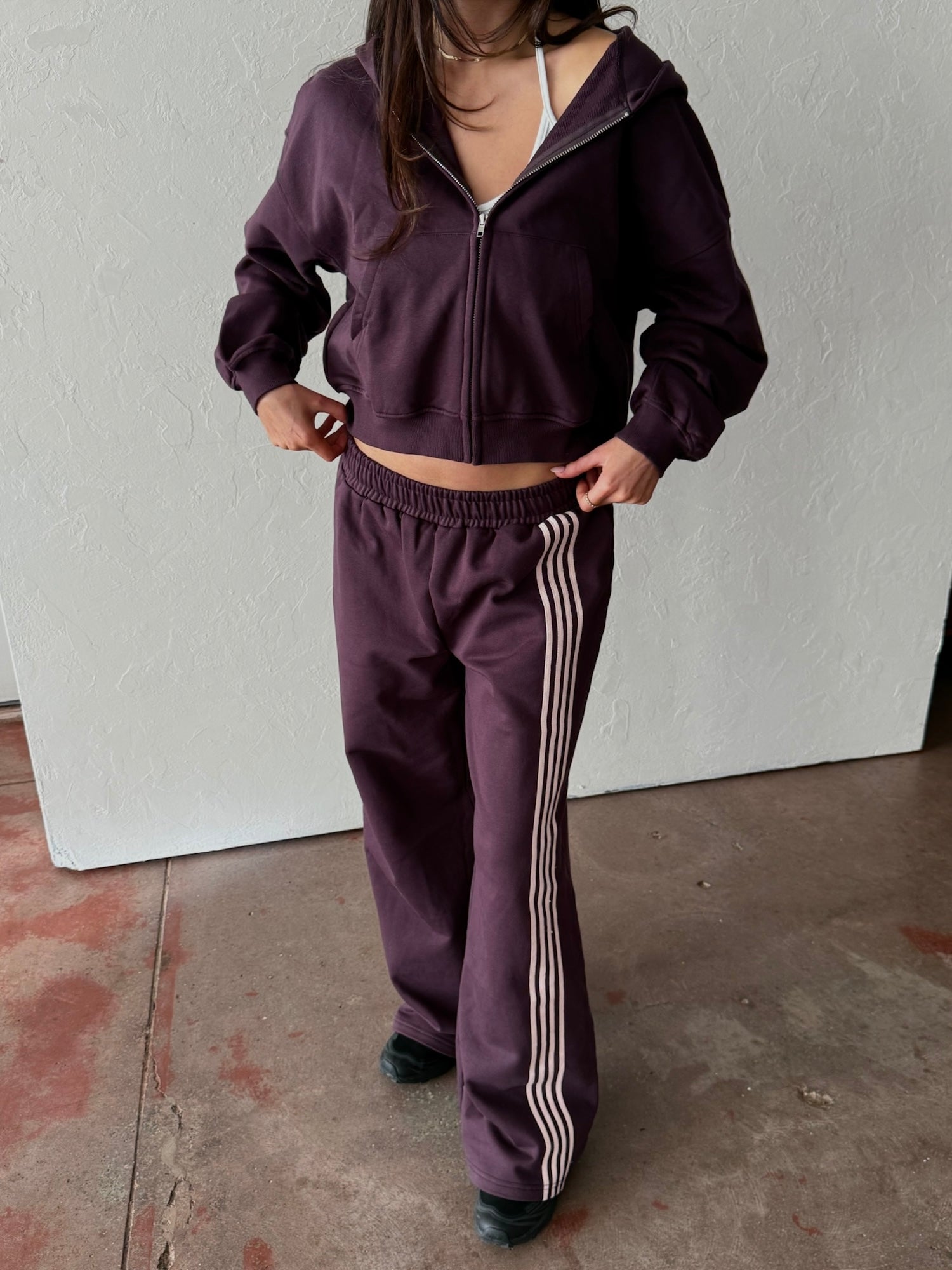 Everyday Zip Hoodie - Plum