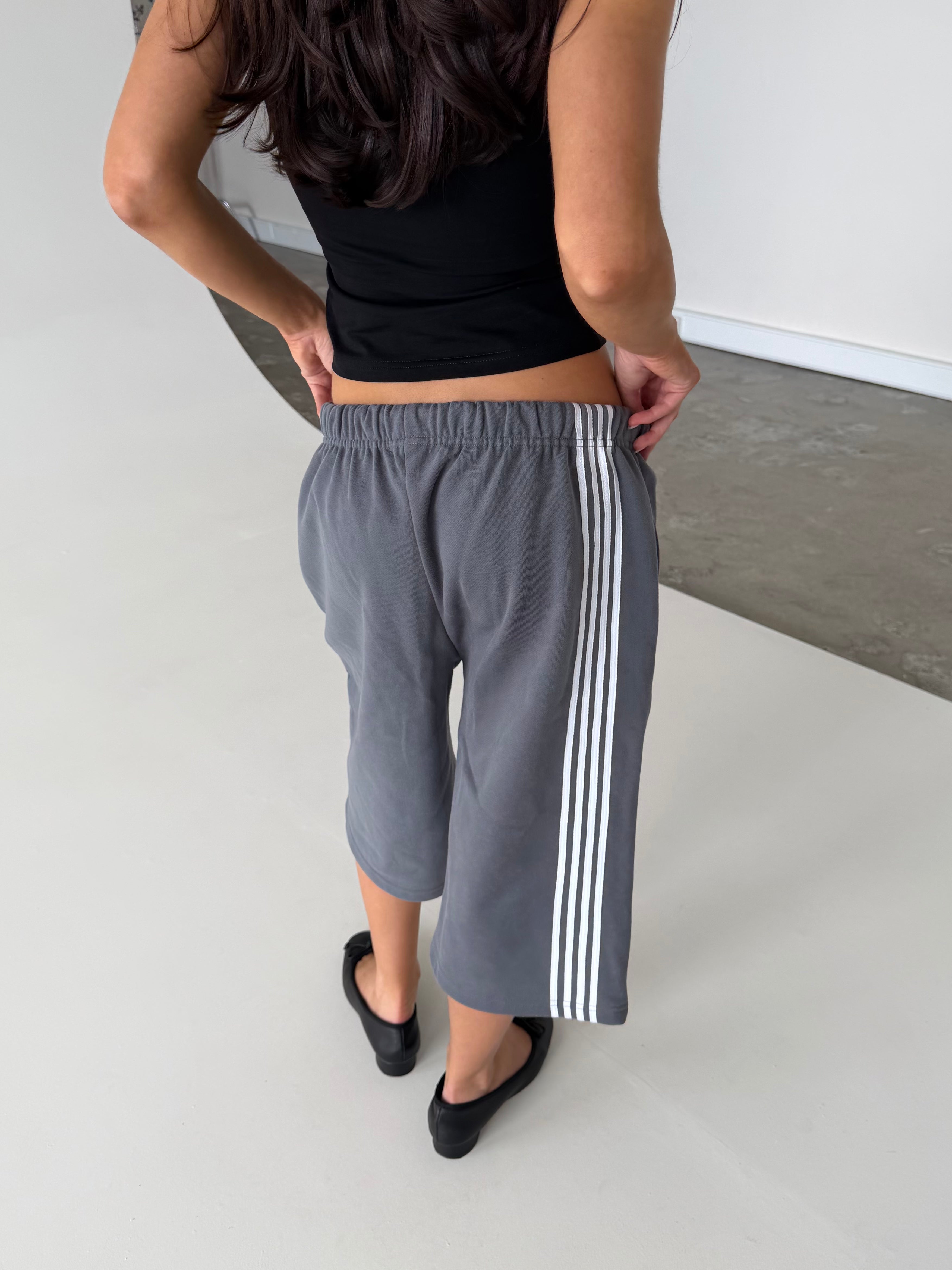 Asymmetric Stripe Shorts