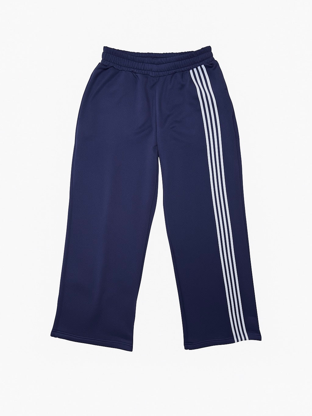 Asymmetric Stripe Track Pant - Navy