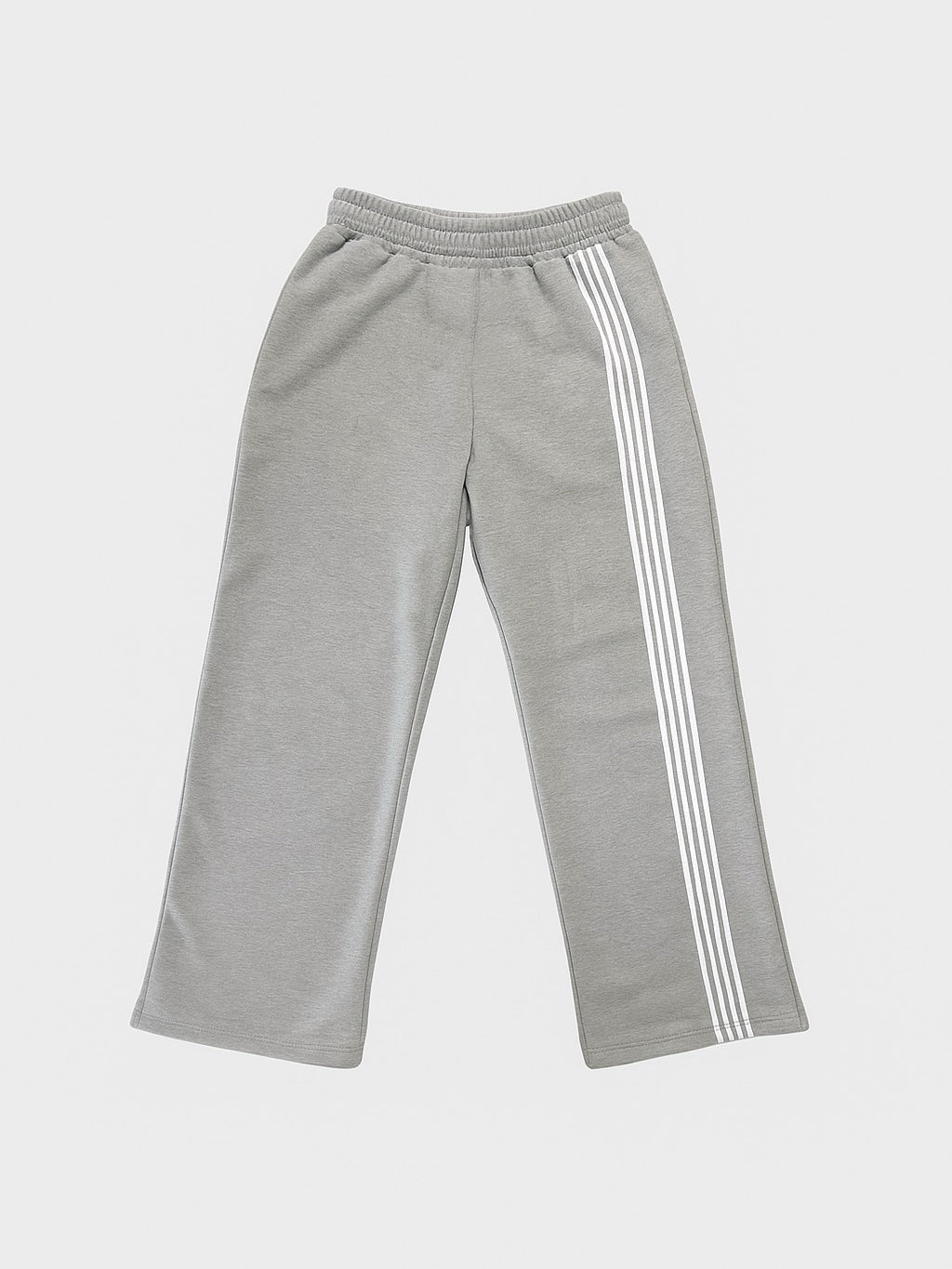 Asymmetric Stripe Track Pant - Grey