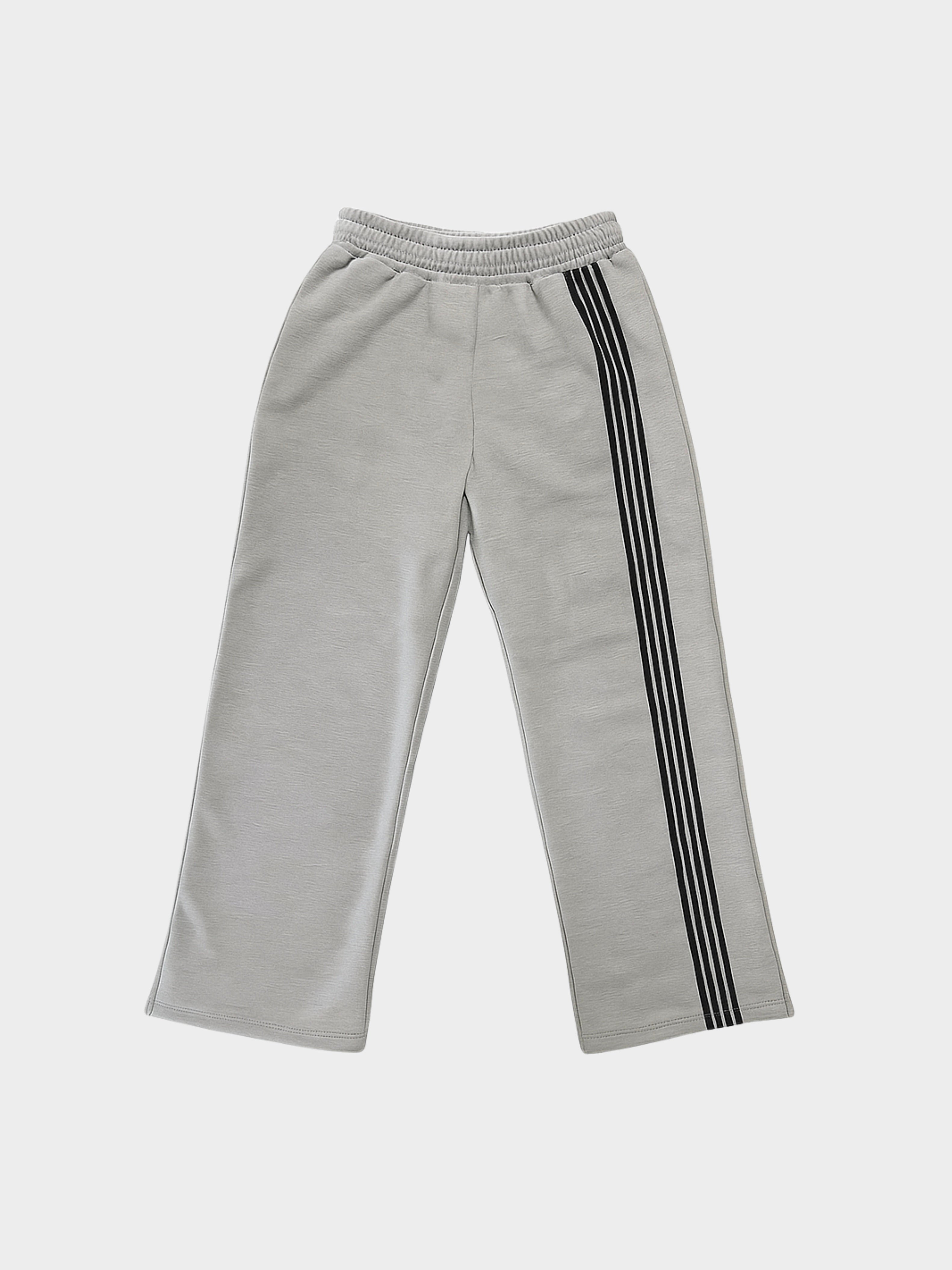 Asymmetric Stripe Track Pant - Grey/Black